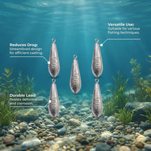 Load image into Gallery viewer, MLYLM Teardrop Drop Shot Sinkers, Lead Fishing Weights, Bass Catfish Surf
