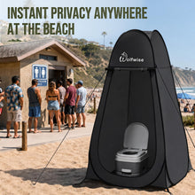 Load image into Gallery viewer, WolfWise Pop Up Shower Tent for Camping Essentials, Compact &amp; Lightweight
