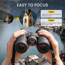 Load image into Gallery viewer, Aurosports 12x42 HD Binoculars for Adults, BAK4 Prism IPX7 Waterproof

