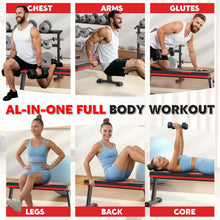 Load image into Gallery viewer, Streamnova Flat Bench, 700LBS Capacity Widened Adjustable Footrests Foldable Flat Bench For Exercise Workout, Easy Assembly For Strength Training At Home Gym
