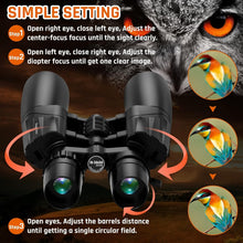 Load image into Gallery viewer, 10-30x50 Zoom Binoculars for Adults High Powered
