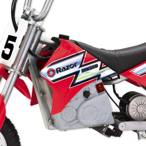 MX350 Kid & Teen Dirt Rocket Ride On High-Torque Electric Motocross Motorcycle Dirt Bike, Speeds up to 14 MPH, Red (2 Pack)
