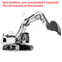 Load image into Gallery viewer, 1/14 LESU RC Hydraulic Excavator Metal Unpainted Unassembled for LR945 3-Arm RC Digger Model KIT Motor
