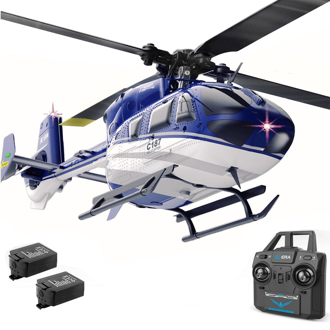 C187 Remote Controlled Heli Aircraft Plane RC Helicopter add Optical Flow Positioning Single Rotor No Ailerons 6-Axis Gyroscope