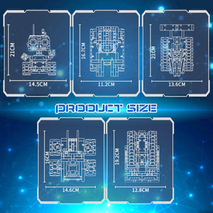 5in1 STEM Robot Building Kit, 560 PCS APP/Remote Control Mech RC Robotics for Kids Ages 8-12, Science Kit Coding Robots
