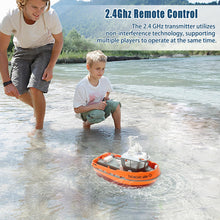 Load image into Gallery viewer, RC Boat, 1/72 RC Tugboat for Pools and Lakes, High-Speed Remote Control Boat with 40 Mins Play Time and Low Battery Reminder for Kids and Adults
