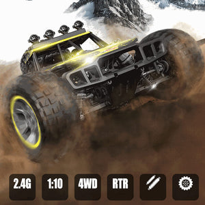 1:10 Scale Large RC Cars 40+ Kmh Speed - Boys Remote Control Car 4x4 Off Road Monster Truck Electric