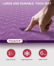 Load image into Gallery viewer, HAPBEAR Extra Large Yoga Mat - 72"x48"/78"x54"x6mm (1/4 inch), Non-Slip, Durable, Eco-Friendly, Thick Wide Exercise Mat for Home Workouts, Yoga, Pilates, Stretching, Meditation (Barefoot Exercise)
