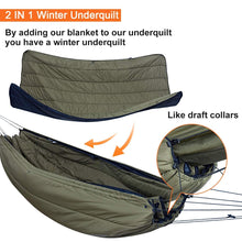Load image into Gallery viewer, onewind Hammock Rainfly Insulated Quilt Winter Camping Outdoors Sets
