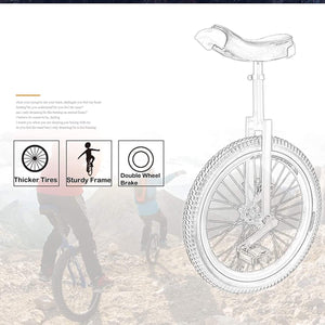 16INCH Balance Bicycle Unicycle for Young Adults, Ergonomic Saddle, Adjustable Height for Weight Loss & Fitness