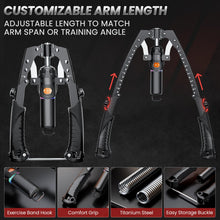 Load image into Gallery viewer, Twister Arm Trainer, 3 in 1 Hydraulic Power Chest Workout Equipment with Ab Roller Wheels and Hooks
