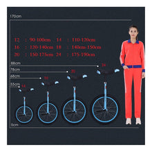 Load image into Gallery viewer, 16 Inch Unicycle for Kids, Adjustable Outdoor Unicycle with Alloy Rim, Outdoor Sports Fitness Exercise,Pink
