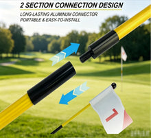 Load image into Gallery viewer, CRESTGOLF Golf Flagstick GFRP Shaft Putting Green Pin Aluminum Threaded Connection Ultra Lightweight High Strength Flag Stick Flagpole 3-Section Design
