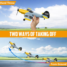 Load image into Gallery viewer, HAWK'S WORK 3 Channel RC Plane BF-109, Remote Control Airplane Ready to Fly
