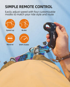 Electric Skateboard with 450W*2 Motor & RGB LED, 37" Longboard with Remote Control, 4 Modes Max 16Mph, 9 Layers Deck, Electric Skateboards