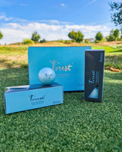 Load image into Gallery viewer, Trust Golf Ball, Aurora ICY Blue, Soft, Distance, Straight Flight, and Easy to Spot, Crystal Urethane Covered, 3-Piece (ICY Blue, 12 Balls)
