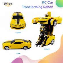 Load image into Gallery viewer, Kids Transforming Robot RC Car Toys for Boys 8-13 Remote Control Gift Yellow
