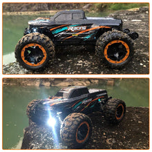 Load image into Gallery viewer, 1:16 Scale Remote Control Car, 4WD 45KM/H High Speed RC Truck with Brushless Motor, 2.4GHz All Terrain (Orange)
