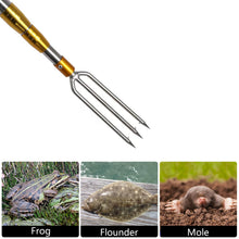 Load image into Gallery viewer, Aofong Fish Gaff 6.2ft Telescopic Rods with 1 to 3-Teeth,Sea and Ice Fishing Spear,Stainless Steel Inverted Tooth Harpoons,Thickened Fish Gig (6.2ft+3 Teeth)
