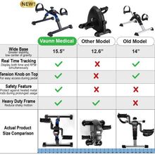 Load image into Gallery viewer, Vaunn Under Desk Bike Pedal Exerciser Ergometer with LCD Display
