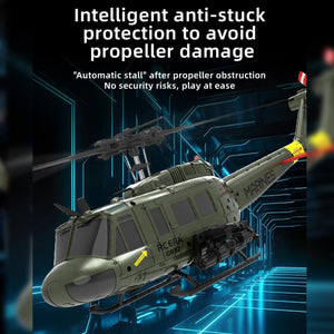 RC Helicopter for Adults - 1/48 Scale 2.4G 6CH Flybarless Remote Control Helicopter, 3D Stunt Flight & High-Precision RC Airplane