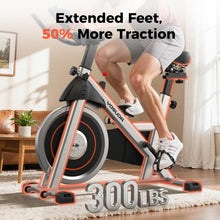 Load image into Gallery viewer, YOSUDA Exercise Bike, Brake Pad Stationary Bike for Home -Black
