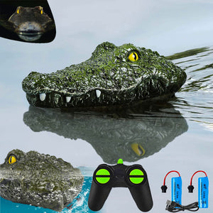 2.4GHz Remote Control Crocodile Head Boat for Pools and Lakes High Simulation Alligator Head RC Boats Prank Toys