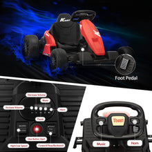 Load image into Gallery viewer, 24V Electric Drifting Go Kart for Kids 4-16 Year, 7Ah Battery Powered Electric Car Ride on Toys, Electric Ride On Toy (red)
