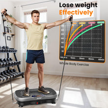 Load image into Gallery viewer, AXV Vibration Plate Fitness Platform Exercise Machine Vibrating Shaking Full Body Shaker Workout Vibrate Stand Shake Board Sport for Weight Loss Fat Burner for Gym Home Office
