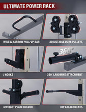 Load image into Gallery viewer, Major Fitness Drone3 Smith Machine All-in-One Home Gym Squat Rack with Cable Crossover &amp; Pull-Up Station, Heavy-Duty Full-Body Workout for Strength Training (D3SMS-KHA (with Bench Elite RD)
