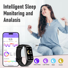 Load image into Gallery viewer, Zeacool Fitness Tracker with 24/7 Heart Rate, Blood Oxygen Sleep Monitor, 123 Sports Modes
