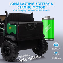 Load image into Gallery viewer, Ride On Car for Kids Baby Car with Remote Control Electric UTV Vehicles with Dump Bed, 24V Kids Electric Car, Green
