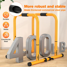 Load image into Gallery viewer, RELIFE REBUILD YOUR LIFE Dip Bars &amp; Dip Station  (Yellow)
