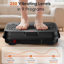 Load image into Gallery viewer, Vibration Plate Exercise Machine, Vibrating Plate for Lymphatic Drainage, 400 Lbs Capacity 250 Speed Levels Whole Body Fat Burner Weight Loss Shake Board, Vibrate Platform Machine
