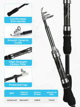 Load image into Gallery viewer, Jenseits 6Ft Telescopic Spinning Fishing Rod and Reel Combo
