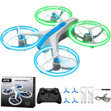Load image into Gallery viewer, Drone for Kids,Easy-to-Use RC Drone with LED Propeller Guards Altitude Hold
