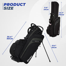 Load image into Gallery viewer, Sturdum 14 Way Golf Stand Bag with Rubber T-Lock and Phone Charger Pocket
