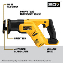 Load image into Gallery viewer, DEWALT 20V MAX 7-Tool Combo Kit, Includes Cordless Drill, Impact Driver, Reciprocating Saw, Circular Saw, Oscillating Tool, Random Orbital Sander, Jigsaw, 5Ah Battery and Charger (DCK751P1)
