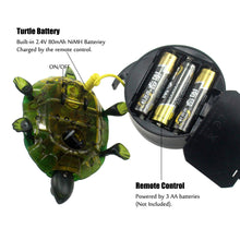 Load image into Gallery viewer, Cute RC Turtle Remote Control Tortoise Toy Realistic Simulation Electric Electronic Animal for Cat Toddler Kids Birthday (Green)
