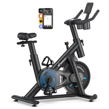 Load image into Gallery viewer, MERACH Exercise Bike, Brake Pad Stationary Bike with Exclusive App -Blue

