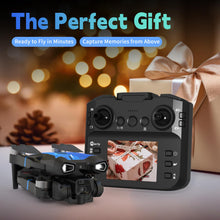 Load image into Gallery viewer, M18LCD Drone with 1080P Camera for Adults, Drone with Screen Remote, Mini FPV Drone for Beginner, One Key Start, Brushless Motor, RC Foldable Quadcopter for Beginners/Adults Gifts
