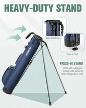 Load image into Gallery viewer, RIOROO Golf Stand Bag, Lightweight Par 3 Golf Bag Holds Up to 7 Clubs with Two Way Dividers Cooler Pocket Shoulder Strap and Multiple Storage Pockets for Men and Women
