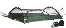 Load image into Gallery viewer, Lawson Hammock Blue Ridge Strap Bundle Tent Hammock Camping, Forest Green Hammock &amp; Strap Set
