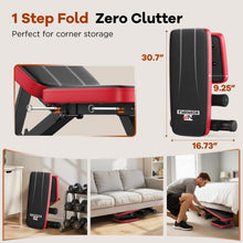Load image into Gallery viewer, NICEPEOPLE Adjustable Weight Bench for Home Gym, 660LBS Capacity Workout Bench with 8 Backrests for Chest Shoulders Arms, Compact and Foldable Strength Bench for Small Space Apartment Room
