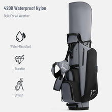 Load image into Gallery viewer, uniHimal 8-Way Lightweight Walking Golf Stand Bag for Men Women Black Gray
