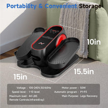 Load image into Gallery viewer, AXV Under Desk Elliptical Exercise Machine,Electric Ellipse Leg Exerciser As Seen On TV,Training Machines While Sitting for Seniors Home,Portable, Quiet, with Remote Control
