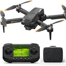 Load image into Gallery viewer, Drone with Camera for Adults, 1080P HD Drones with LCD Screen Controller with 8GB SD Card, Brushless Motors Quadcopter
