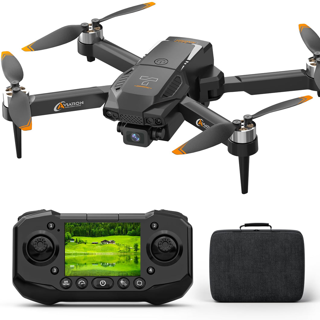 Drone with Camera for Adults, 1080P HD Drones with LCD Screen Controller with 8GB SD Card, Brushless Motors Quadcopter