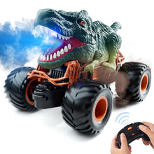 Load image into Gallery viewer, Remote Control Dinosaur Car, 2.4Ghz RC Truck for Toddlers, Electric Hobby RC Car Toys with Light &amp; Sound Spray Birthday
