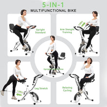 Load image into Gallery viewer, BARWING Folding Exercise Bike, Foldable Upright Stationary Bike for Home Gym, 350LB Capacity
